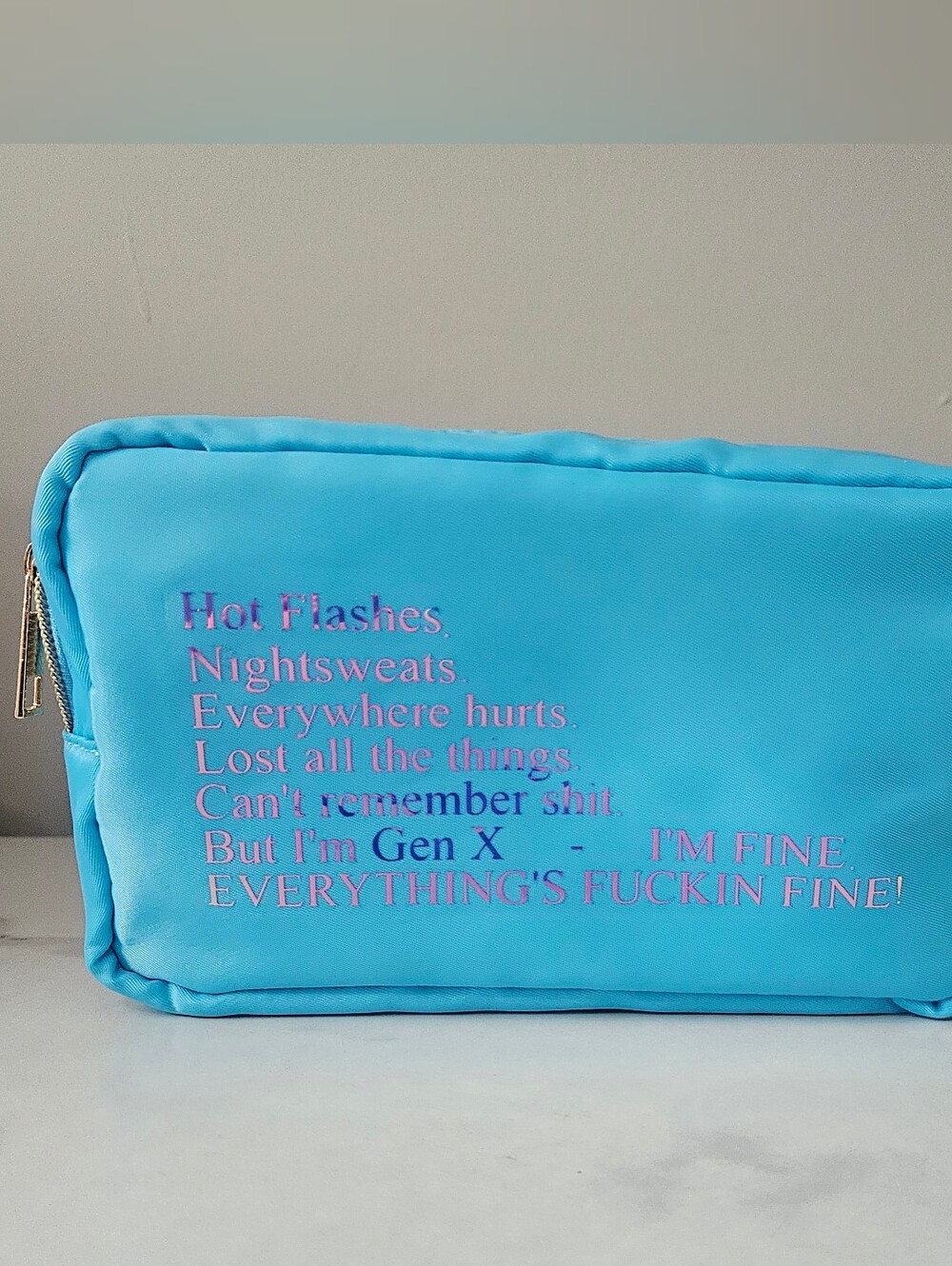 Snarky, Sassy & Sarcastic Nylon Cosmetic Pouch w/ HOLOGRAPHIC Font (PICK 1) - Picture 16 of 16